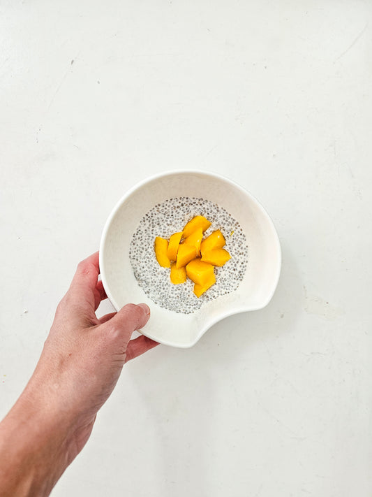 Mango + Coconut Chia Pudding | Dairy Free Vegan Dessert