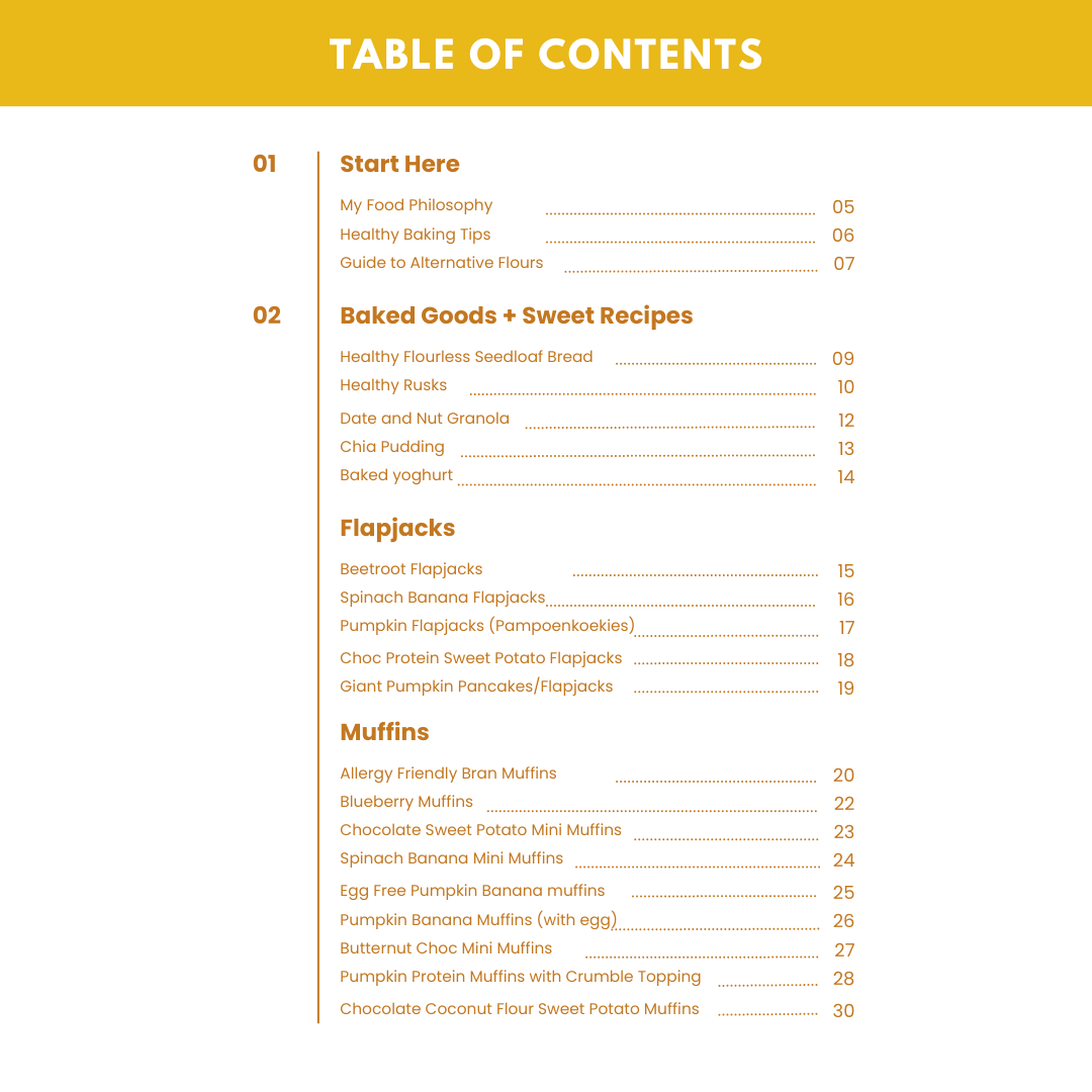 Healthy Recipe E-Book (Allergy Friendly)