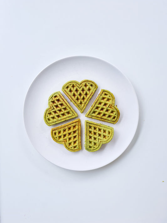 Healthy Green Waffles / Gluten Free + Vegan