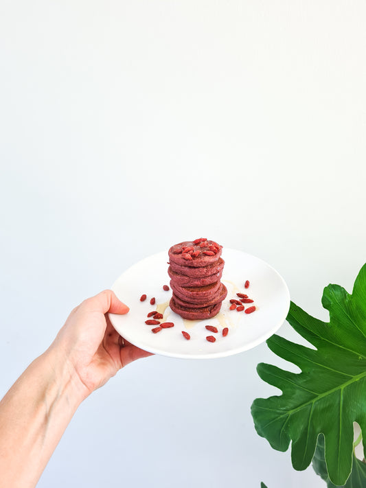 Beetroot Pancakes (Flapjacks) / Gluten Free + Vegan