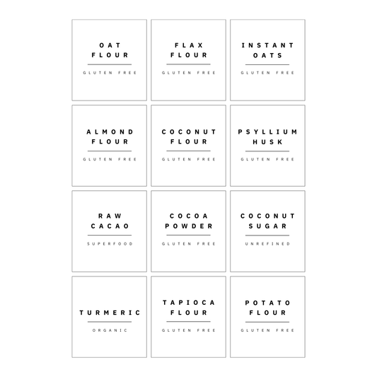 Healthy Pantry Labels (design only)