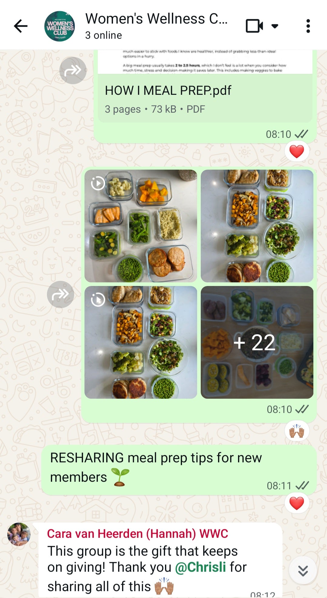 Women's Wellness Club - Private Whatsapp Community (monthly)