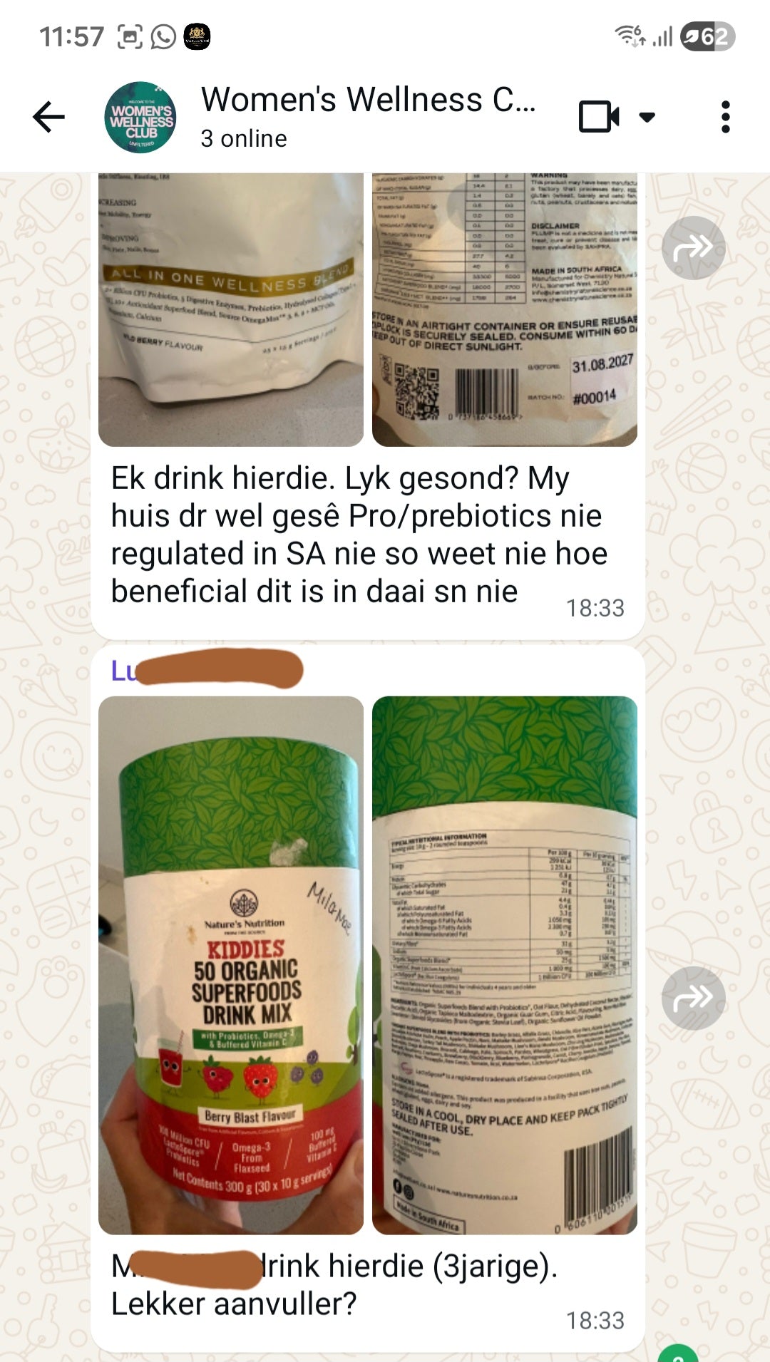 Women's Wellness Club - Private Whatsapp Community (monthly)