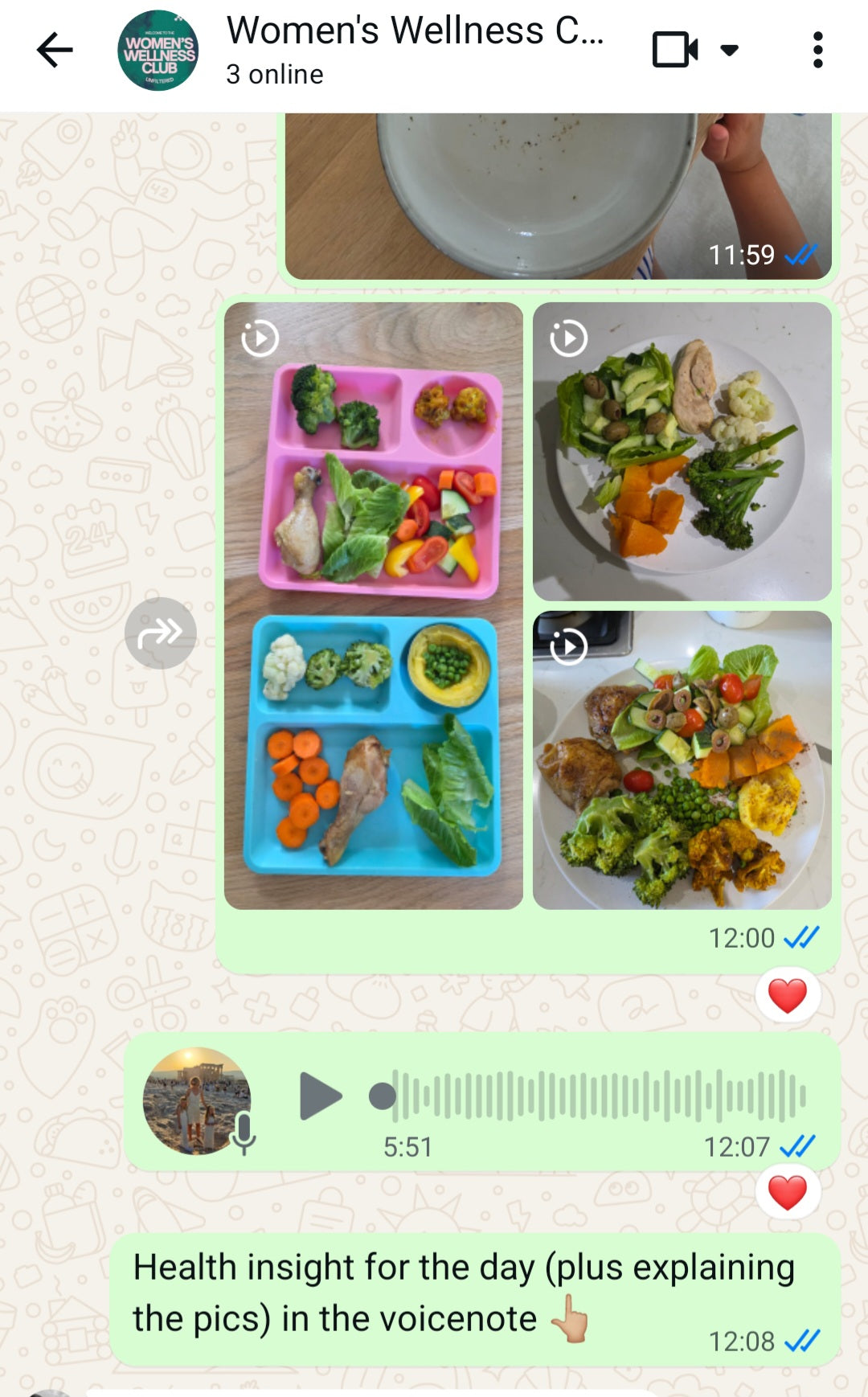 Women's Wellness Club - Private Whatsapp Community (monthly)