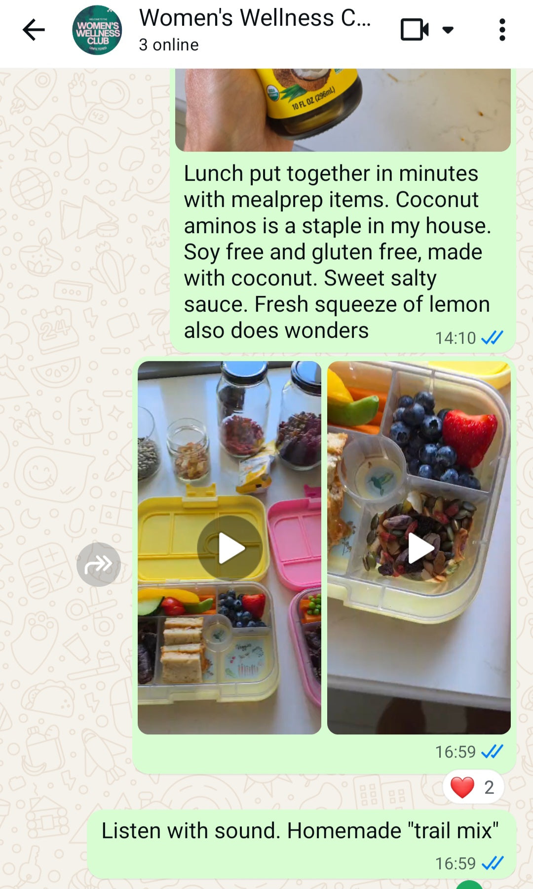 Women's Wellness Club - Private Whatsapp Community (monthly)